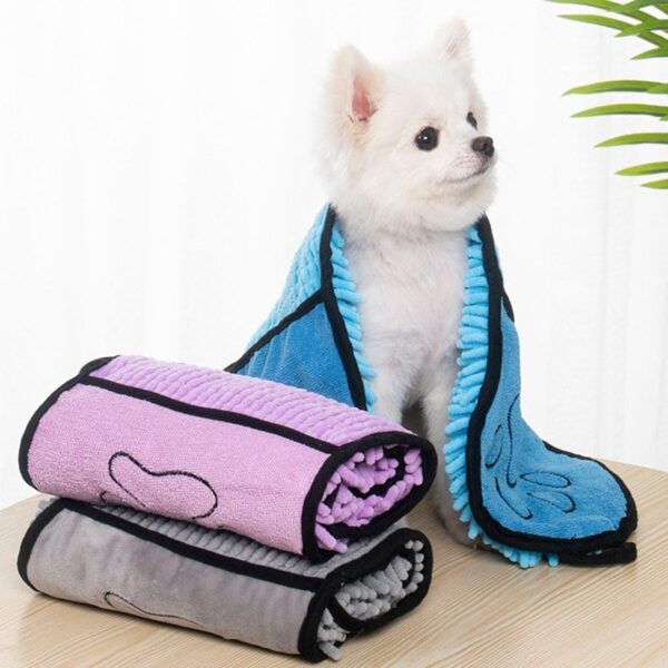 Microfiber Super Absorbent Bathrobe Quick-Drying Pet Towel - Image 3