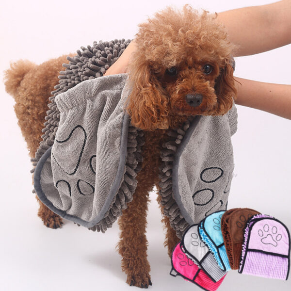 Microfiber Super Absorbent Bathrobe Quick-Drying Pet Towel - Image 7